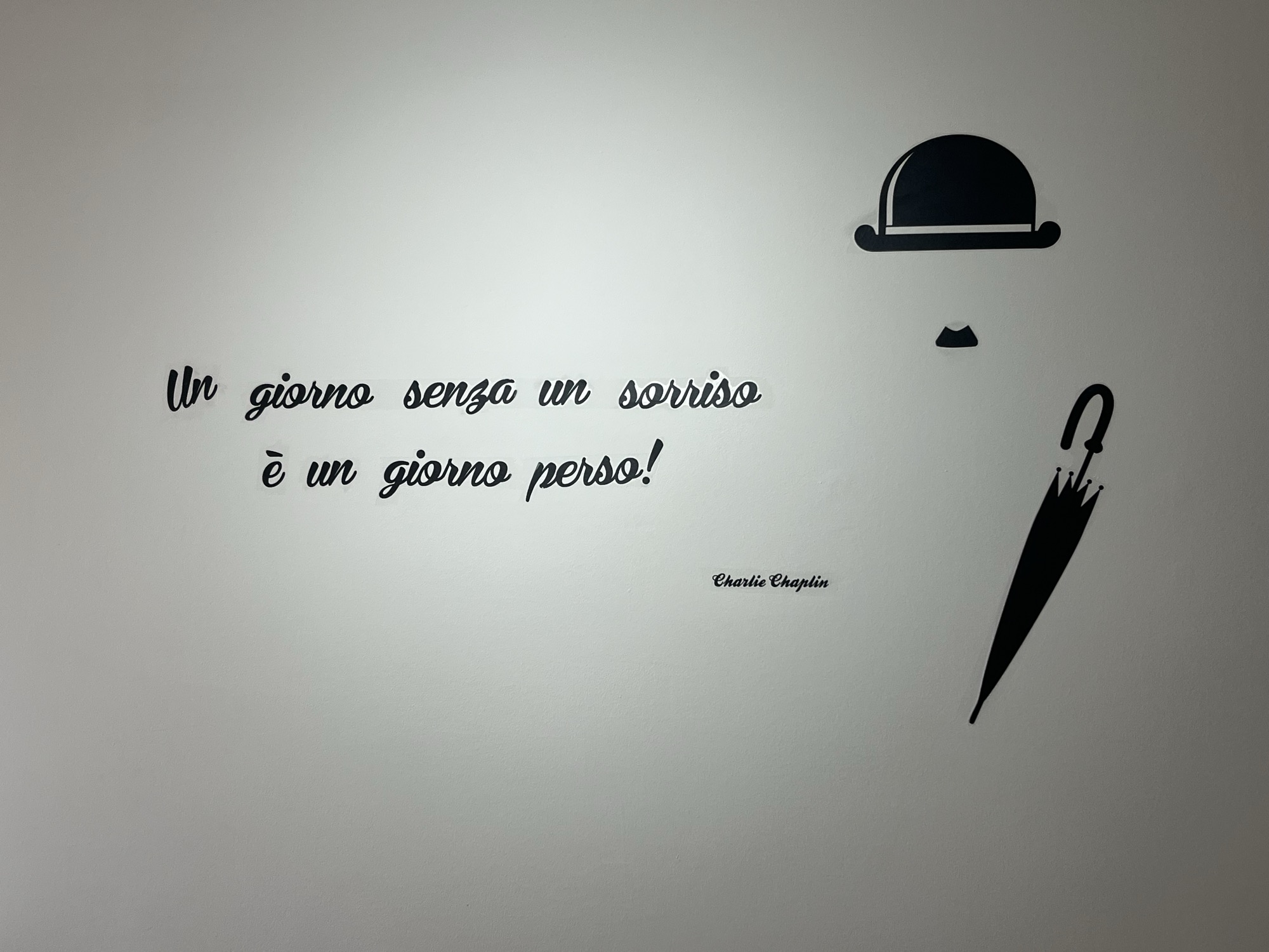 Citazione Charlie Chaplin, At Home Mogliano